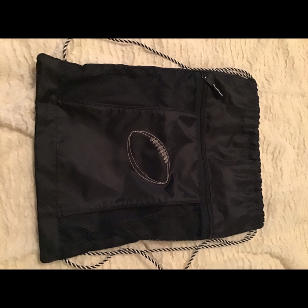 Thirty One Drawstring Bag Football Navy